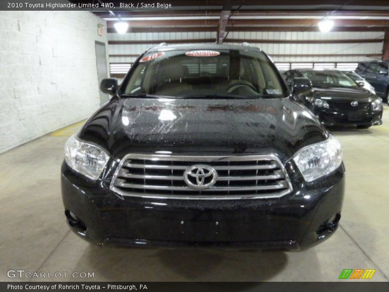 Black / Sand Beige 2010 Toyota Highlander Limited 4WD