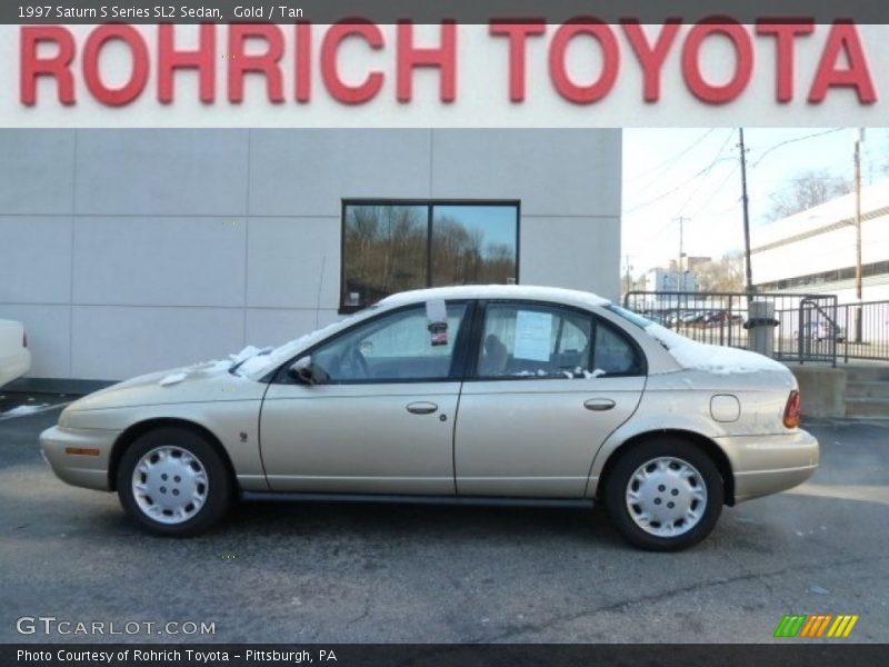 Gold / Tan 1997 Saturn S Series SL2 Sedan