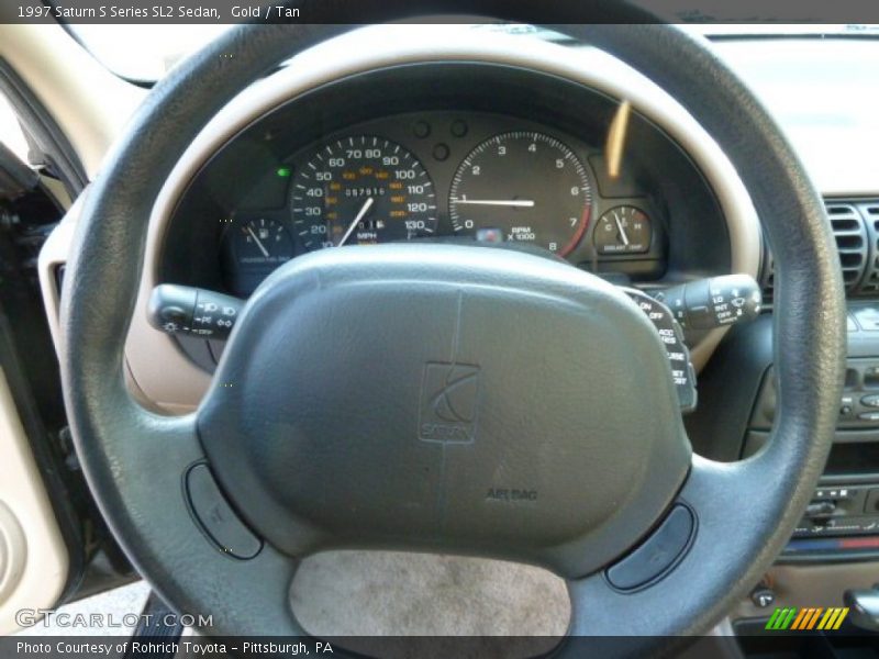 Gold / Tan 1997 Saturn S Series SL2 Sedan