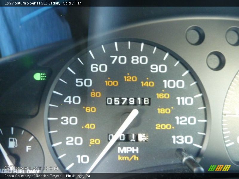 Gold / Tan 1997 Saturn S Series SL2 Sedan