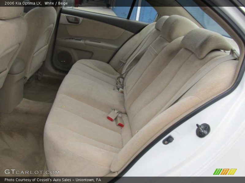 White / Beige 2006 Kia Optima LX