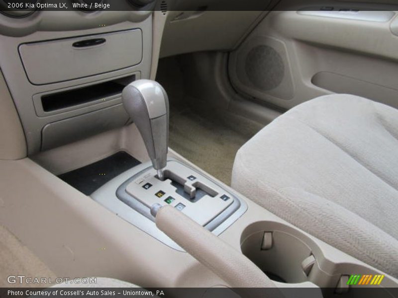 White / Beige 2006 Kia Optima LX