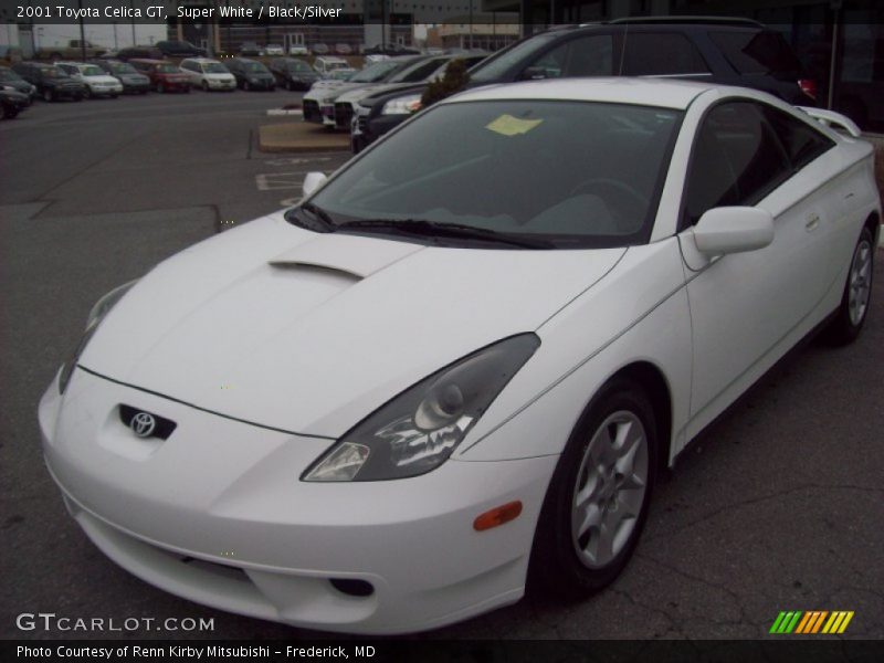 Super White / Black/Silver 2001 Toyota Celica GT