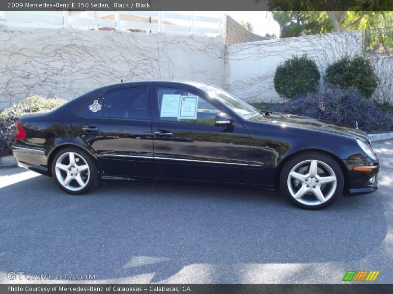 Black / Black 2009 Mercedes-Benz E 350 Sedan