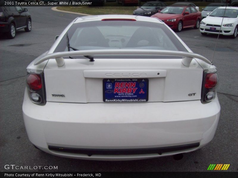 Super White / Black/Silver 2001 Toyota Celica GT