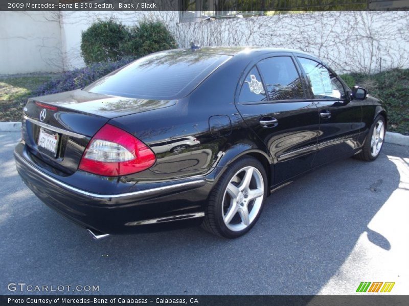 Black / Black 2009 Mercedes-Benz E 350 Sedan