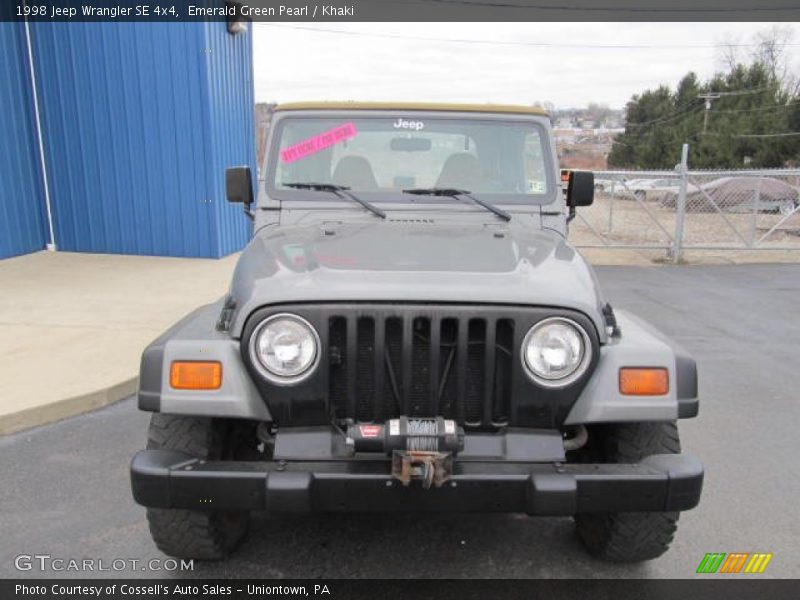 Emerald Green Pearl / Khaki 1998 Jeep Wrangler SE 4x4