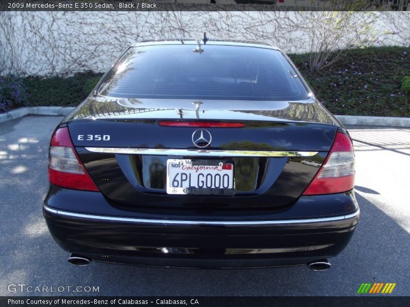 Black / Black 2009 Mercedes-Benz E 350 Sedan