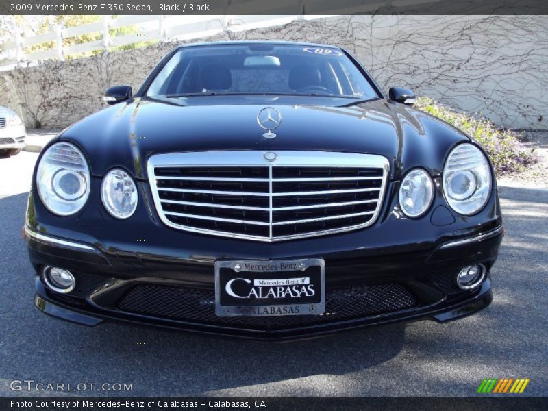 Black / Black 2009 Mercedes-Benz E 350 Sedan