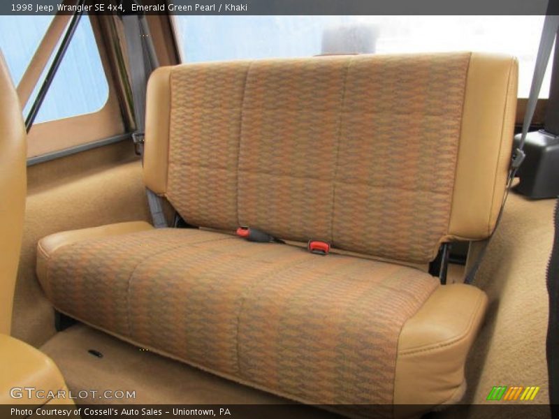 Emerald Green Pearl / Khaki 1998 Jeep Wrangler SE 4x4