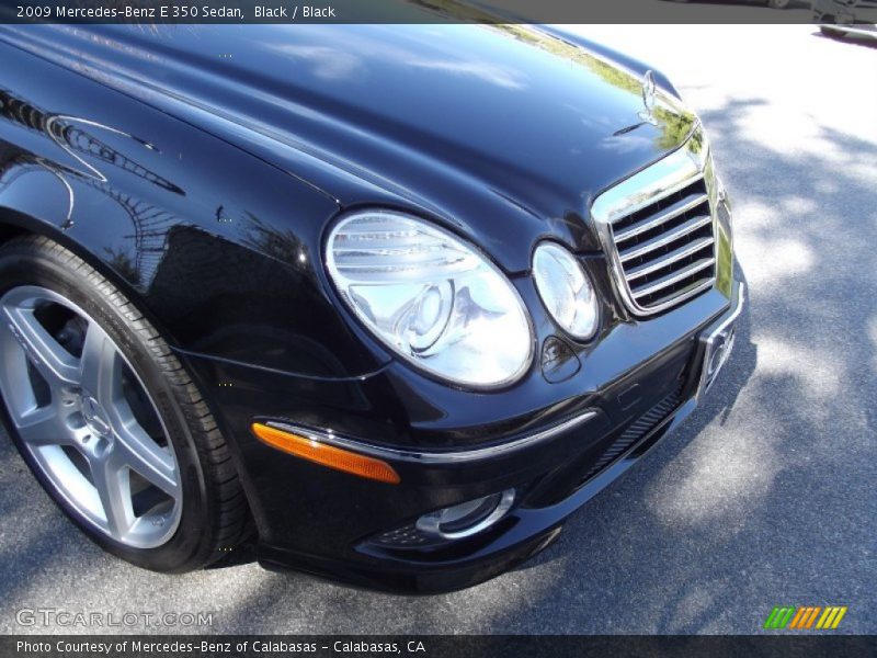 Black / Black 2009 Mercedes-Benz E 350 Sedan