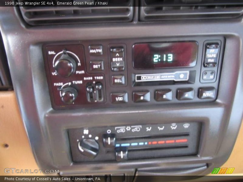 Emerald Green Pearl / Khaki 1998 Jeep Wrangler SE 4x4