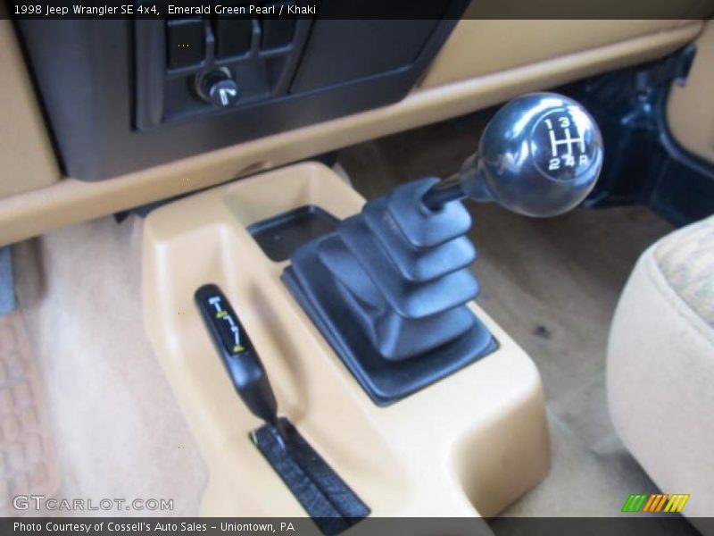 Emerald Green Pearl / Khaki 1998 Jeep Wrangler SE 4x4