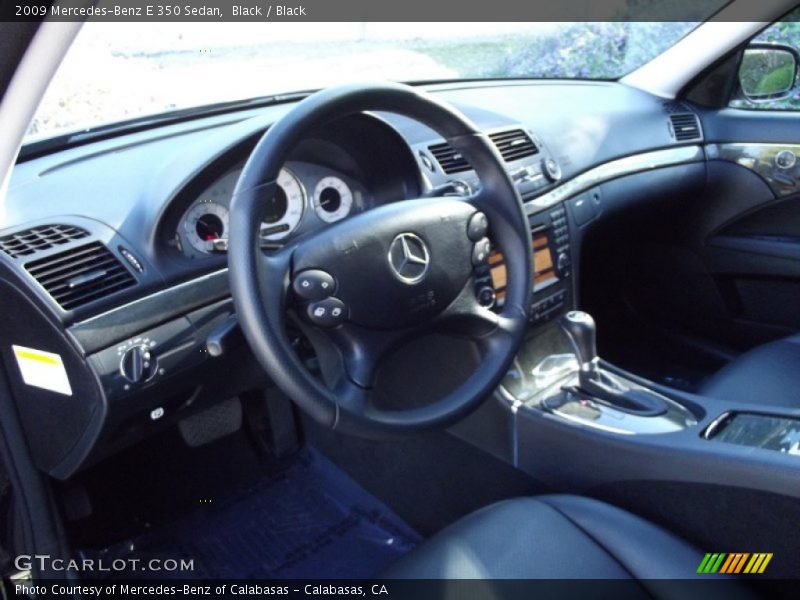 Black / Black 2009 Mercedes-Benz E 350 Sedan