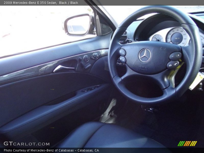 Black / Black 2009 Mercedes-Benz E 350 Sedan