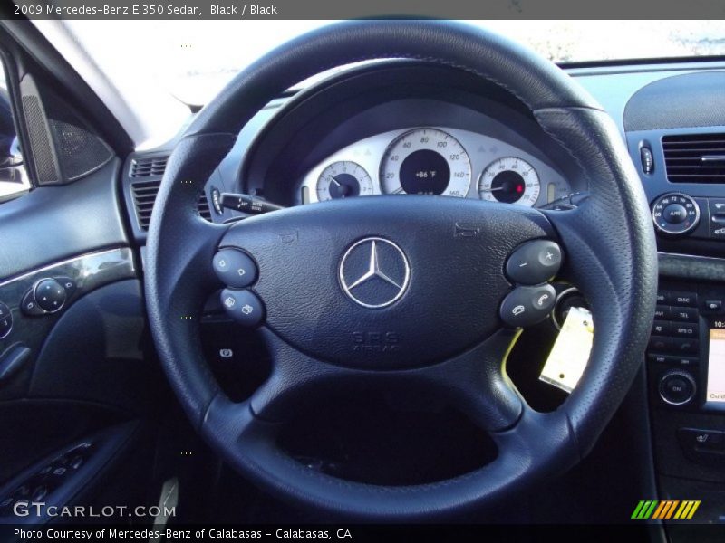 Black / Black 2009 Mercedes-Benz E 350 Sedan