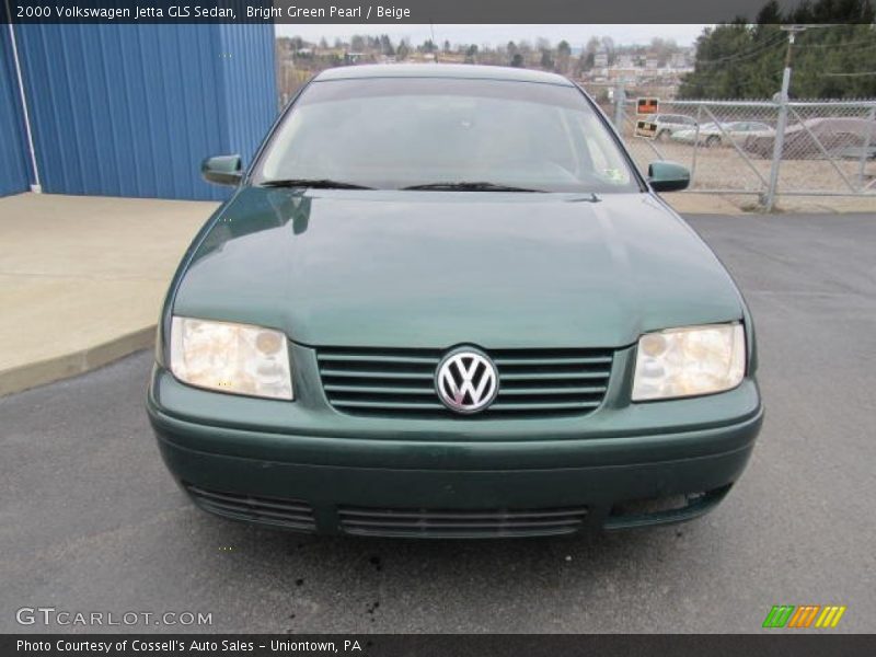 Bright Green Pearl / Beige 2000 Volkswagen Jetta GLS Sedan