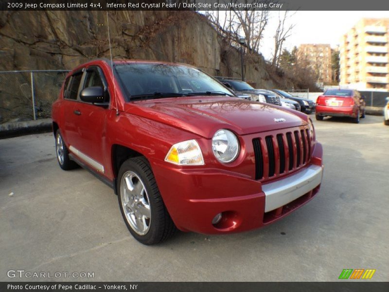 Inferno Red Crystal Pearl / Dark Slate Gray/Medium Slate Gray 2009 Jeep Compass Limited 4x4