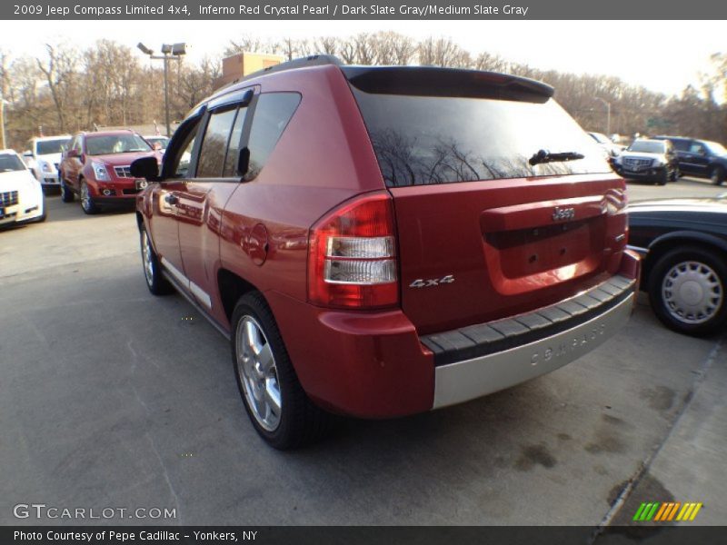 Inferno Red Crystal Pearl / Dark Slate Gray/Medium Slate Gray 2009 Jeep Compass Limited 4x4