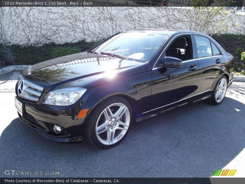 Black / Black 2010 Mercedes-Benz C 300 Sport