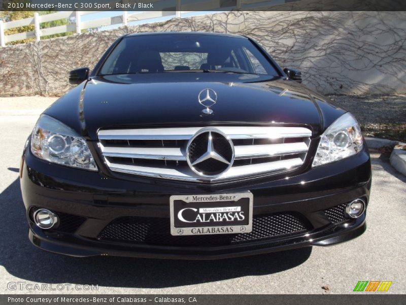 Black / Black 2010 Mercedes-Benz C 300 Sport