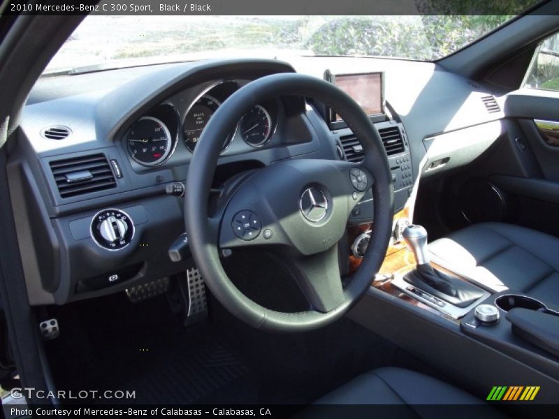 Black / Black 2010 Mercedes-Benz C 300 Sport