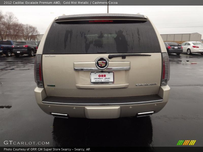 Gold Mist Metallic / Cashmere/Cocoa 2012 Cadillac Escalade Premium AWD