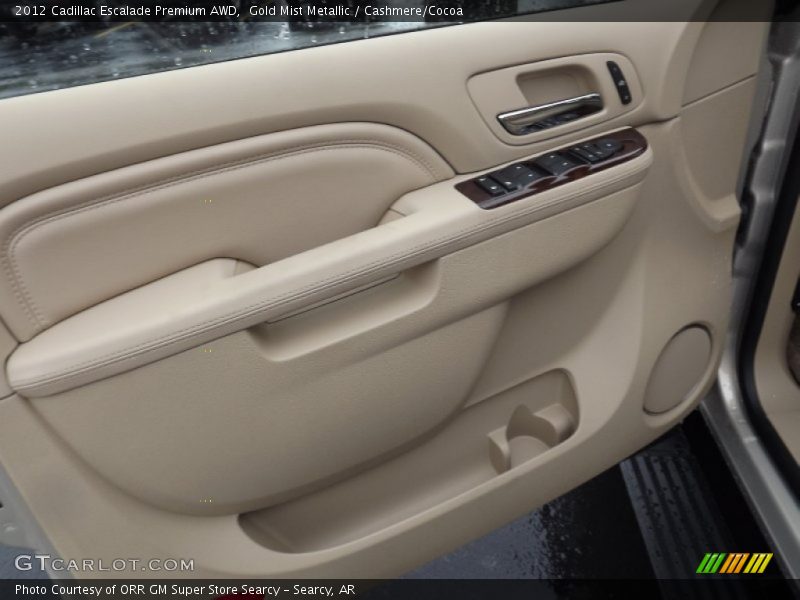 Gold Mist Metallic / Cashmere/Cocoa 2012 Cadillac Escalade Premium AWD