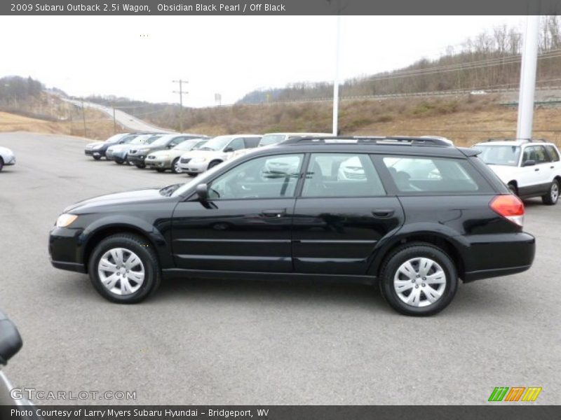 Obsidian Black Pearl / Off Black 2009 Subaru Outback 2.5i Wagon