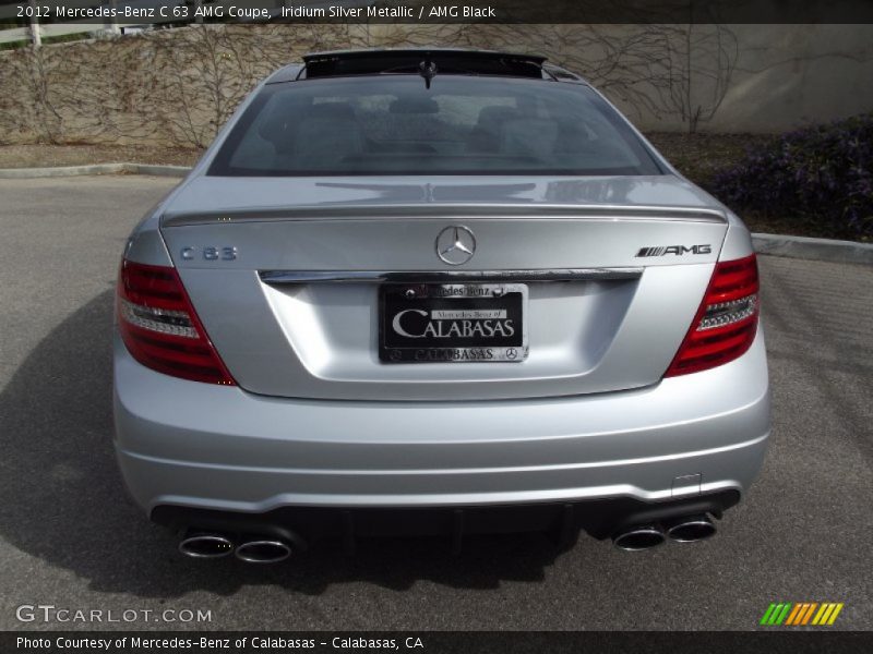 Iridium Silver Metallic / AMG Black 2012 Mercedes-Benz C 63 AMG Coupe