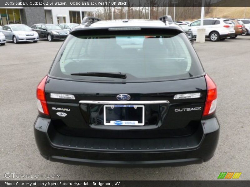 Obsidian Black Pearl / Off Black 2009 Subaru Outback 2.5i Wagon