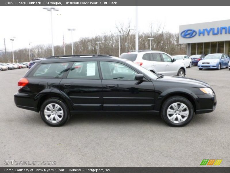Obsidian Black Pearl / Off Black 2009 Subaru Outback 2.5i Wagon