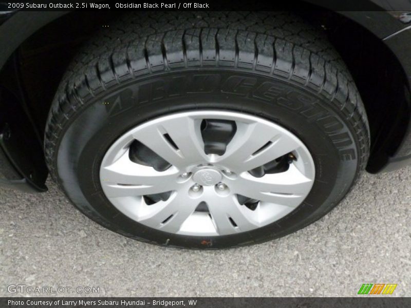 Obsidian Black Pearl / Off Black 2009 Subaru Outback 2.5i Wagon