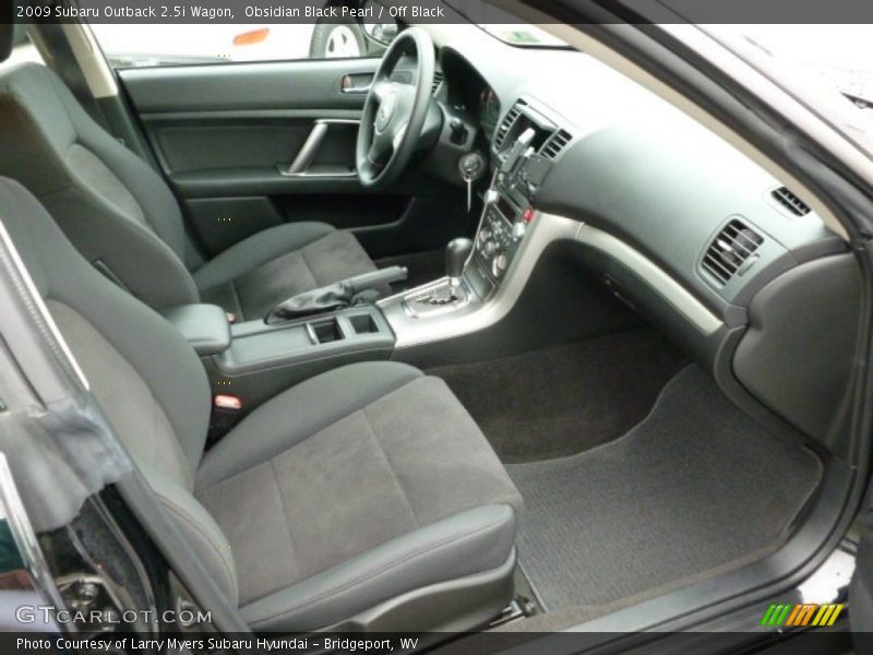 Obsidian Black Pearl / Off Black 2009 Subaru Outback 2.5i Wagon