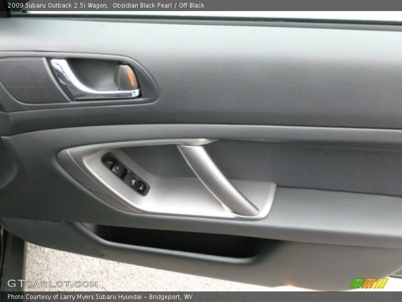 Obsidian Black Pearl / Off Black 2009 Subaru Outback 2.5i Wagon
