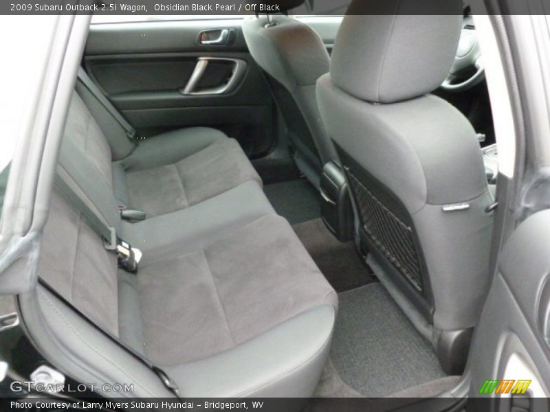 Obsidian Black Pearl / Off Black 2009 Subaru Outback 2.5i Wagon