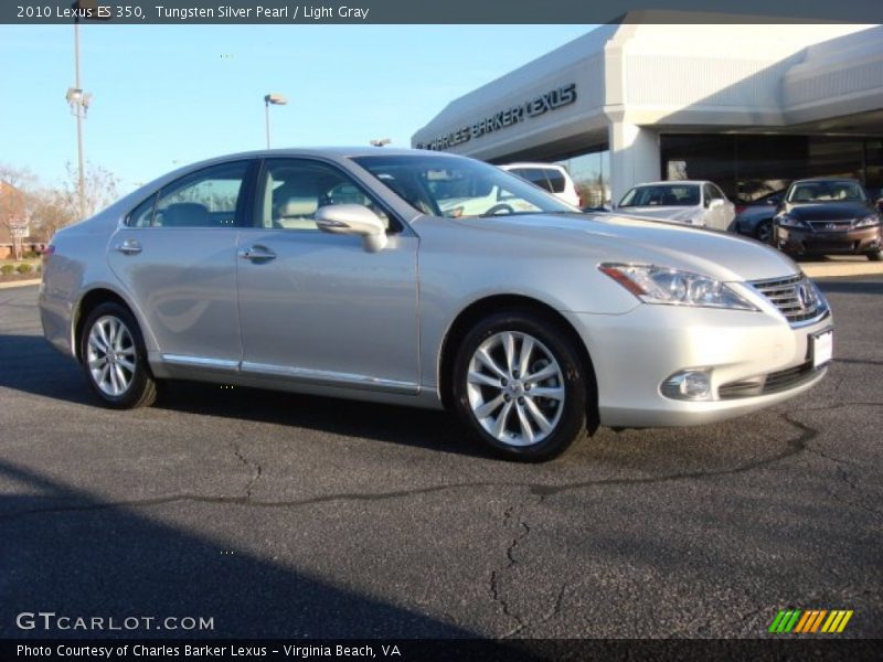 Tungsten Silver Pearl / Light Gray 2010 Lexus ES 350