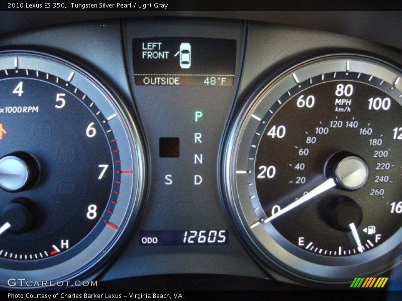 Tungsten Silver Pearl / Light Gray 2010 Lexus ES 350