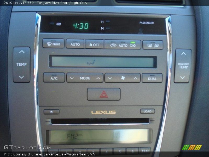 Tungsten Silver Pearl / Light Gray 2010 Lexus ES 350