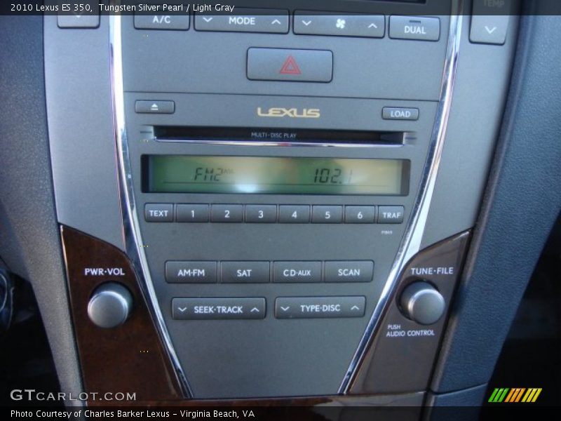 Tungsten Silver Pearl / Light Gray 2010 Lexus ES 350