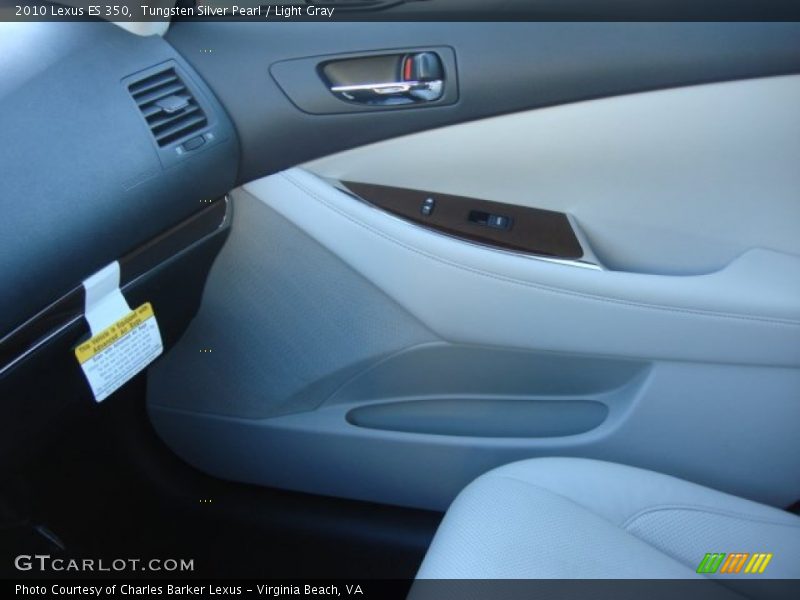 Tungsten Silver Pearl / Light Gray 2010 Lexus ES 350