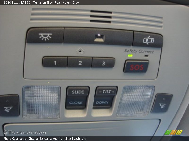 Tungsten Silver Pearl / Light Gray 2010 Lexus ES 350
