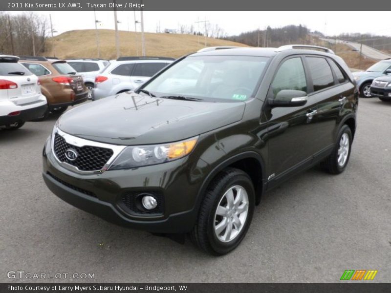 Tuscan Olive / Beige 2011 Kia Sorento LX AWD