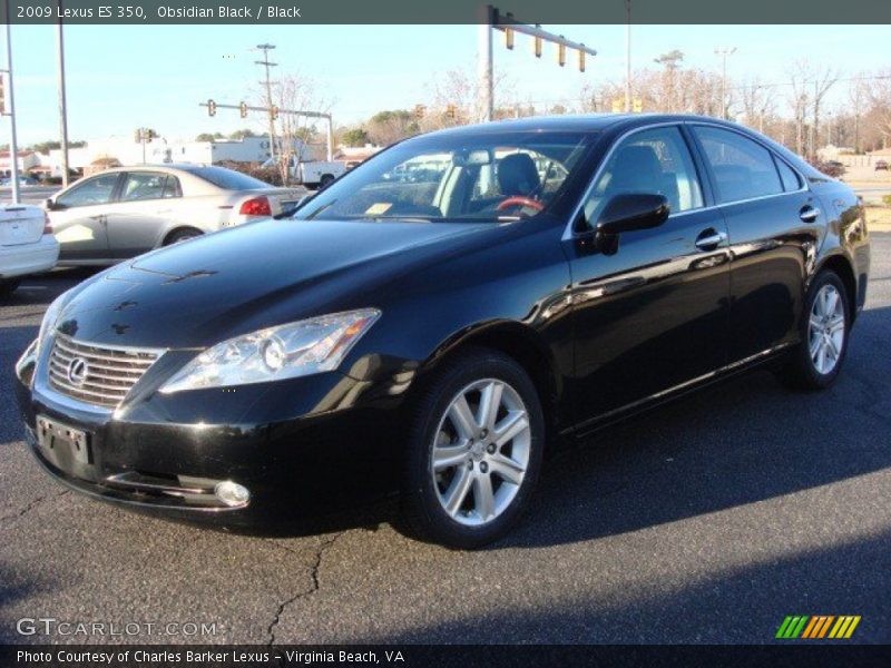 Obsidian Black / Black 2009 Lexus ES 350