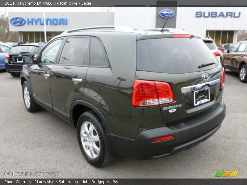 Tuscan Olive / Beige 2011 Kia Sorento LX AWD