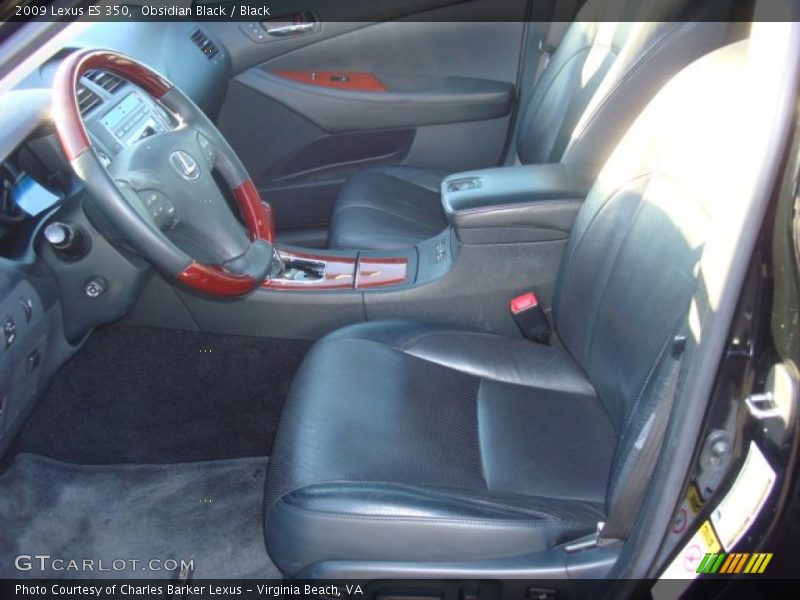 Obsidian Black / Black 2009 Lexus ES 350