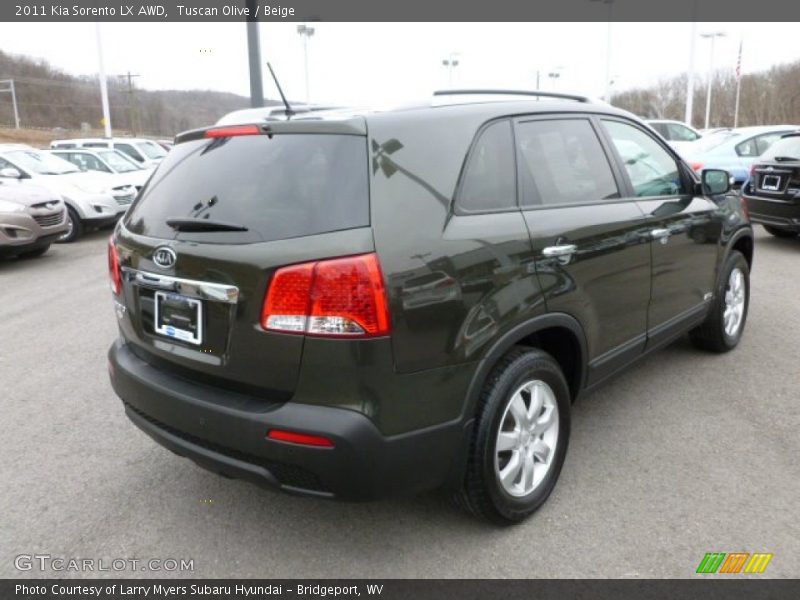 Tuscan Olive / Beige 2011 Kia Sorento LX AWD