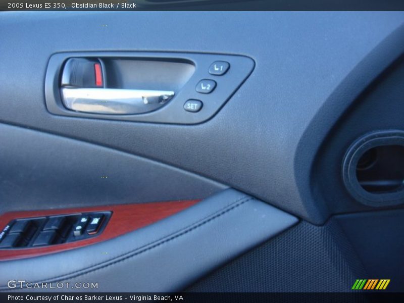 Obsidian Black / Black 2009 Lexus ES 350