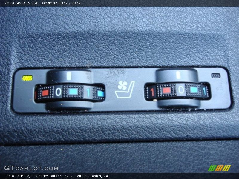 Obsidian Black / Black 2009 Lexus ES 350