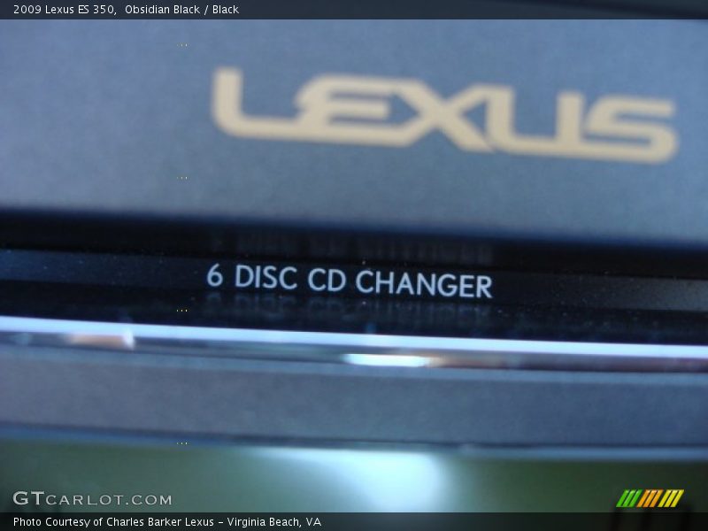 Obsidian Black / Black 2009 Lexus ES 350
